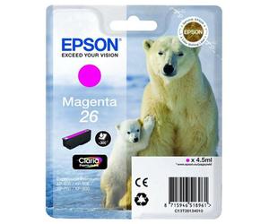 Original Epson 26 Magenta Ink Cartridge XP-510 XP-520 XP-600 XP-605 XP-610 T2613