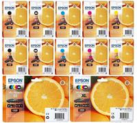 Original Epson 33, 33XL, Oranges Ink Cartridge, XP530 XP630 XP635 XP830 LOT