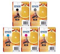 Original Epson 33, 33XL, Oranges Ink Cartridges, XP540 XP640 XP645 XP900, LOT