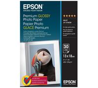Epson Premium Glossy Photo Paper - 13x18cm - 30 Sheets White Premium-gloss