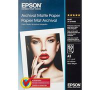 Original Epson Archival A3 192gsm Premium Matte Finish Inkjet Photo Paper - 50 S