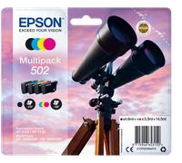 4X Original Epson Ink Cartridge 502 For Workforce 2860 2865 5100