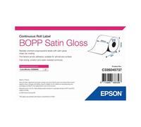 Original Epson BOPP Satin Gloss 203mm x 68m Continuous Label Roll (C33S045737)