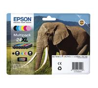 Epson Elephant Multipack 6-colours 24XL Claria Photo HD Ink
