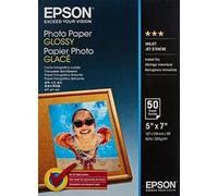 Original Epson Glossy Photo Paper 13cm x 18cm - 50 Sheets, C13S042545, 5" x 7"