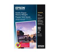 Original Epson Heavy Weight 167gsm Matte A3 Inkjet Photo Paper - 50 Sheets