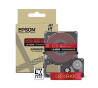 Original Epson LK-4RKK Gold on Red 12mm Satin Ribbon Tape Cartridge (C53S654033)