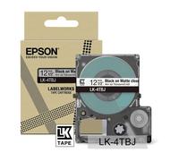 Original Epson LK-4TBJ Black on Transparent Matte 12mm Label Tape Cartridge (C53