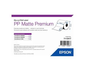 Original Epson PP Matte Premium 102mm x 51mm Die-cut Label Roll - 2,310 Labels (