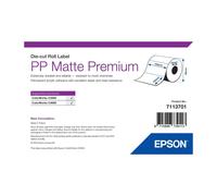 Original Epson PP Matte Premium 105mm x 152mm Die-cut Label Roll - 185 Labels (7