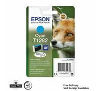 Epson 124505043 Original Epson T1282 DuraBrite Ultra Fox Standard Capacity Cyan Ink Cartridge