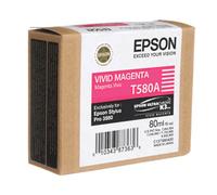 GENUINE EPSON T580A VIVID MAGENTA INK CARTRIDGE C13T580A00