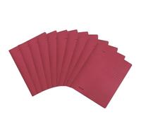 Original Falken 10-pack of intensive colour loose-leaf binders. Made in Germany. Ready-to-use folded staplers made of recycled cardboard, DIN A4 commercial and public authority stapling bordeaux Blue Angel