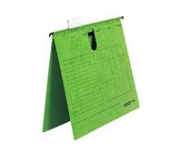 Original Falken 5-pack hanging file UniReg. Made in Germany. Commercial stapling, made of recycled cardboard for DIN A4 green Blue Angel ideal for loose leaf filing in the office and public authority
