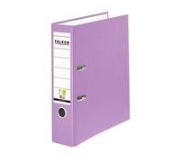 Original Falken PP-Color plastic files. Made in Germany. 8 cm wide DIN A4 lilac ring binder vegan file folder letter folder office folder plastic folder slotted folder