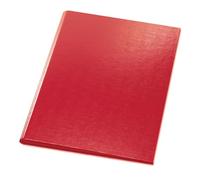 Original Falken premium clipboard folder. Made in Germany. With sturdy cardboard core and plastic cover outside and inside for DIN A4 with pocket in front cover with pen holder red.
