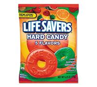 Original Five Flavors Hard Candy, Individually Wrapped, 6.25oz Bag, Sold as 1 Each