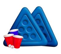 Original Floating Beer Pong Kit | Premium Quality | 2 Inflatable Floats | 12 Red Cups | 2 Balls | Beer Pong Pool Party | Drinking Game | Summer Game | Outdoor | OriginalCup®