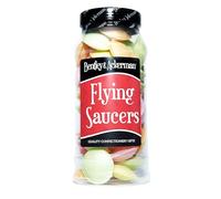 Original Flying Saucers Sweets - Retro Sweets in a Gift Jar By Bentley & Ackerman Sweet Shop.