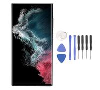 Original for Galaxy S22 Ultra, OLED LCD Display Touch Screen Digitizer Assembly S22ultra SM S908B LCD Screen Replacement with Frame, 6.7 Inch (Matte Black)