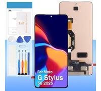 Original for Motorola Moto G Stylus 5G 2025 Screen Replacement XT2517-1 XT2517 6.7" LCD Display Touch Digitizer Assembly with Tools - Black with Frame
