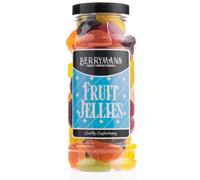 Original Fruit Jellies Retro Jelly Sweets Gift Jar by Berrymans Sweet Shop - Classic Sweets, Traditional Taste.