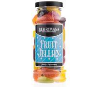 Original Fruit Jellies Retro Jelly Sweets Gift Jar by Berrymans Sweet Shop - Classic Sweets, Traditional Taste.