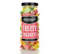 Original Fruit Sherbets Sherbet Fruits Lemons Retro Sweets Gift Jar By Berrymans Sweet Shop - Classic Sweets, Traditional Taste.
