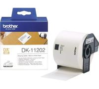 Brother QL Label Roll Authentic DK-11202 DK-11202 Adhesive Black on White 62 x 100 mm 300 Labels
