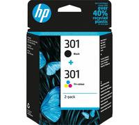 Original Genuine HP 301 Black & Colour Ink Cartridges For Deskjet 2540 Printer