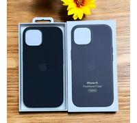 Original/Genuine/Official Apple (iPhone 15) FineWoven Case MagSafe Cover - Black