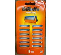 Original GILLETTE FUSION 5 12 CARTRIDGE PACK NEW & SEALED GENUINE 100% FREEPOST