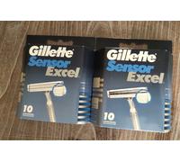 Original Gillette SENSOR EXCEL 2 Pack of 10 = 20 unit Razor Cartridges VINTAGE