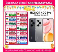 Original Global Version HONOR 400 Pro 5G Smartphone 200MP Camera Snapdragon 8 Gen 3 6.7'' AMOLED Screen 100W Wired 50W Wireless Lunar Grey
