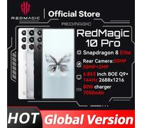 Original Global Version RedMagic 10 Pro 5G Gaming Phone 6.853" Snapdragon 8 Elite 7050mAh 80W Charge 50MP NFC 12GB 256B Shadow