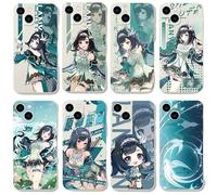 Original God Indigo Inkstone Lanyan Smartphone Case iPhone 16 Case Smartphone Cover TPU Goods iPhone Case Phone Cover Mobile Phone Case Cover Protective Case Cover Lens Protection Full Surface