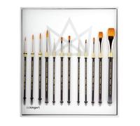 Original Gold Acrylic Handle Brush Set 12/Pkg-