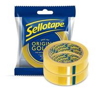 Original Golden Cellotape | Multi-Purpose Clear Tape for Household Objects - Extra Sticky Clear Packing Tape for Sticking Envelopes, Cards & Gifts | Easy to Use - Sellotape 24mm x 50m