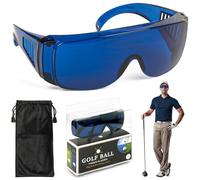 Original Golf Ball Finder Glasses, Blue Tinted Lens Illuminates White, Comes with Carry Pouch, Gift for Golfing Men & Women - ThumbsUp!