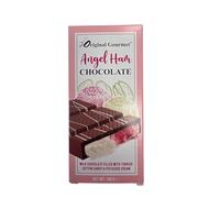 Original Gourmet Angel Hair Chocolate 150g - Milk Chocolate filled with Flavoured Turkish Chocolate Bar with Pistachio Cream & Cotton Candy Filling - Dubai Chocolates Bar Style Small Gifts