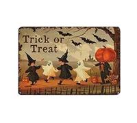 Original Halloween Decorations Wooden Signs Decorate Pumpkin Witch Patio Decorations for Parties Christmas Ornament Set Shatterproof (A, One Size)