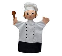 Original Hand Puppet Doll Soft Plush Puppet Toy Fairy Tale People Puppets, 30 cm Cook Chef, Handmade Plush Toy for Kids, Boys, Girls