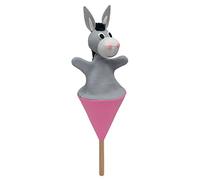 Original Hand Puppet Doll Soft Plush Puppet Toy Fairy Tale People Puppets, Donkey 22 cm, Handmade Plush Toy for Kids, Boys, Girls