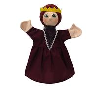 Original Hand Puppet Doll Soft Plush Puppet Toy Fairy Tale People Puppets, Queen Isabel 28 cm, Handmade Plush Toy for Kids, Boys, Girls