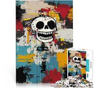 Original Happy Skull Graffiti ArtJigsaw Puzzles 1000 Piece for Adults DIY Toys Every Piece is Unique - Challenging Family Fun Game 38x26cm