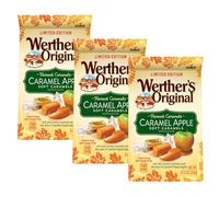 Original Harvest Caramel Apple Filled Soft Candy - Soft and Creamy, Individually Wrapped, Perfect for Sharing, Old World Recipe - 8.57 Oz Bag (Pack of 3)