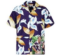 Original Hawaiian Shirt | Tom Selleck Magnum | Made in Hawaii | Different Designs, Calla Lily Purple, XXXXL