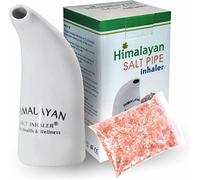 Original Healthy Natural Himalayan Salt Inhaler Pipe Ceramic Filled with 100% Pure Himalayan Salt hygienic with Free Salt 200Grm Pack of 1 Salt Inhaler