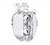 Original Heart-shaped Protective Case for AirPods 4 Generation, Clear Cover for Airpods with Full Protection Against Drops, 3D Liquid Silicone Case For Airpods 4 Earphone Case Accessories