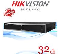 Original Hikvision 32CH 1.5U 4K NVR AcuSense NO POE DS-7732NXI-K4 For IP Camera